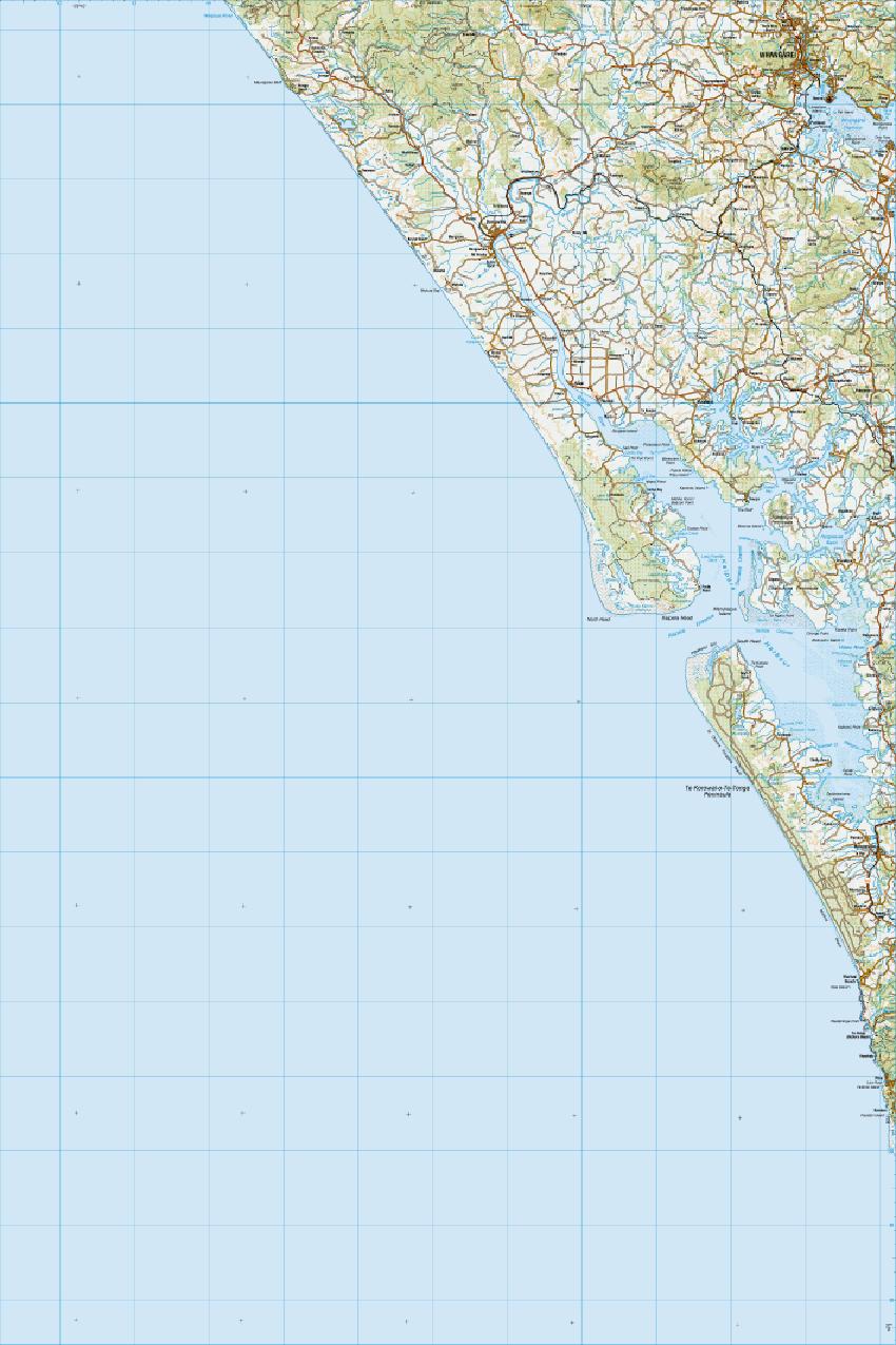 Topo map of Dargaville