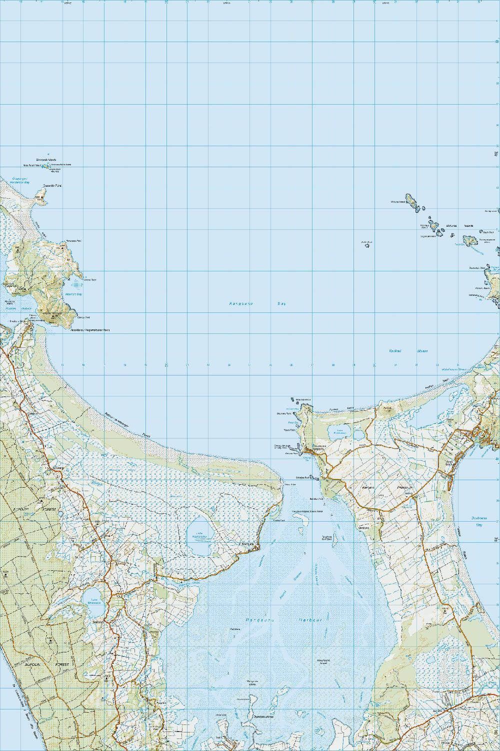 Topo Map Au Waiharara Toit Te Whenua Land Information New Zealand