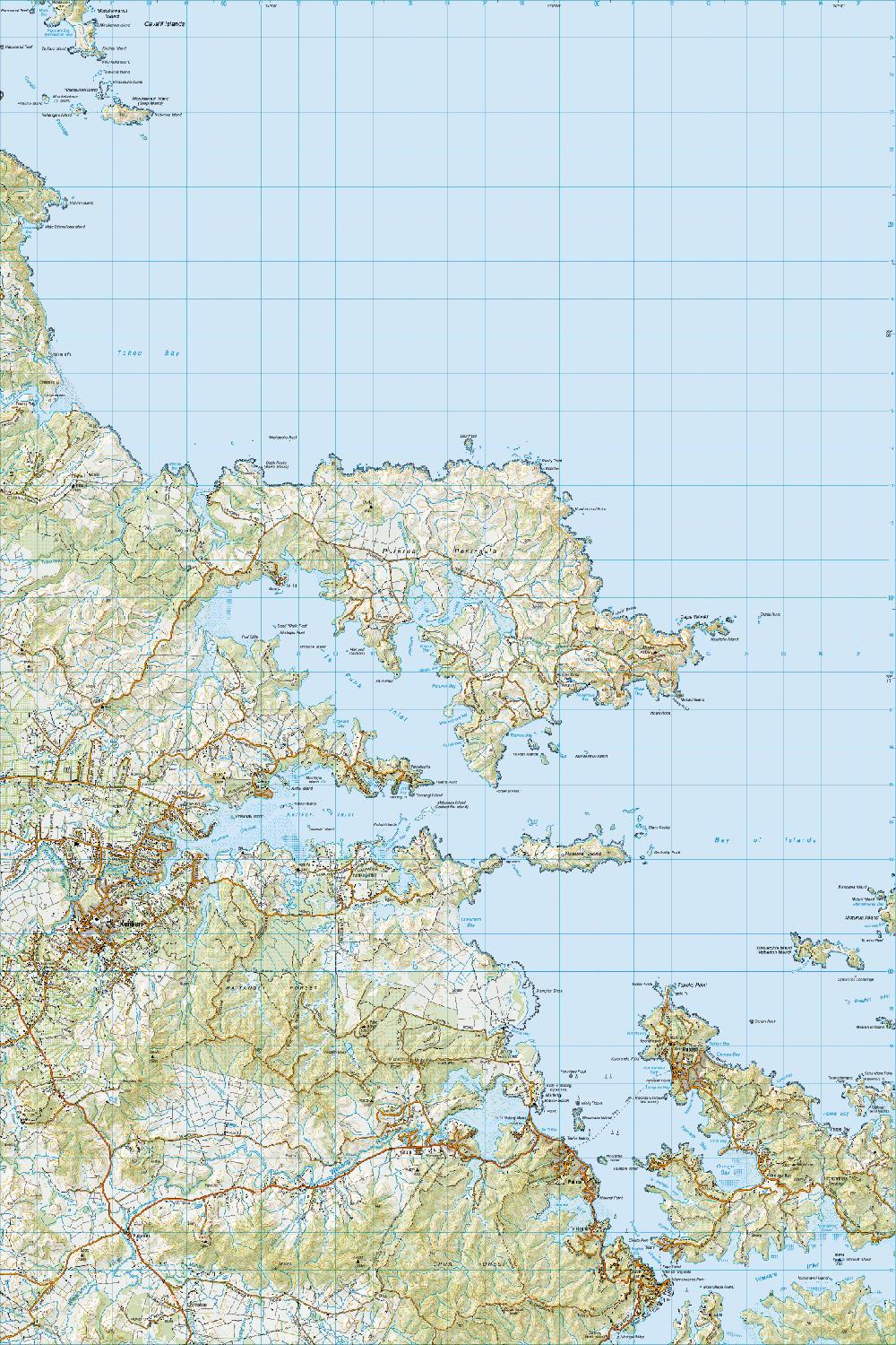 Topo map of Russell