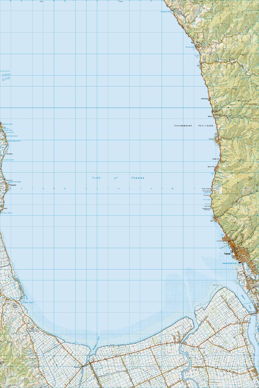 Topo map of Thames