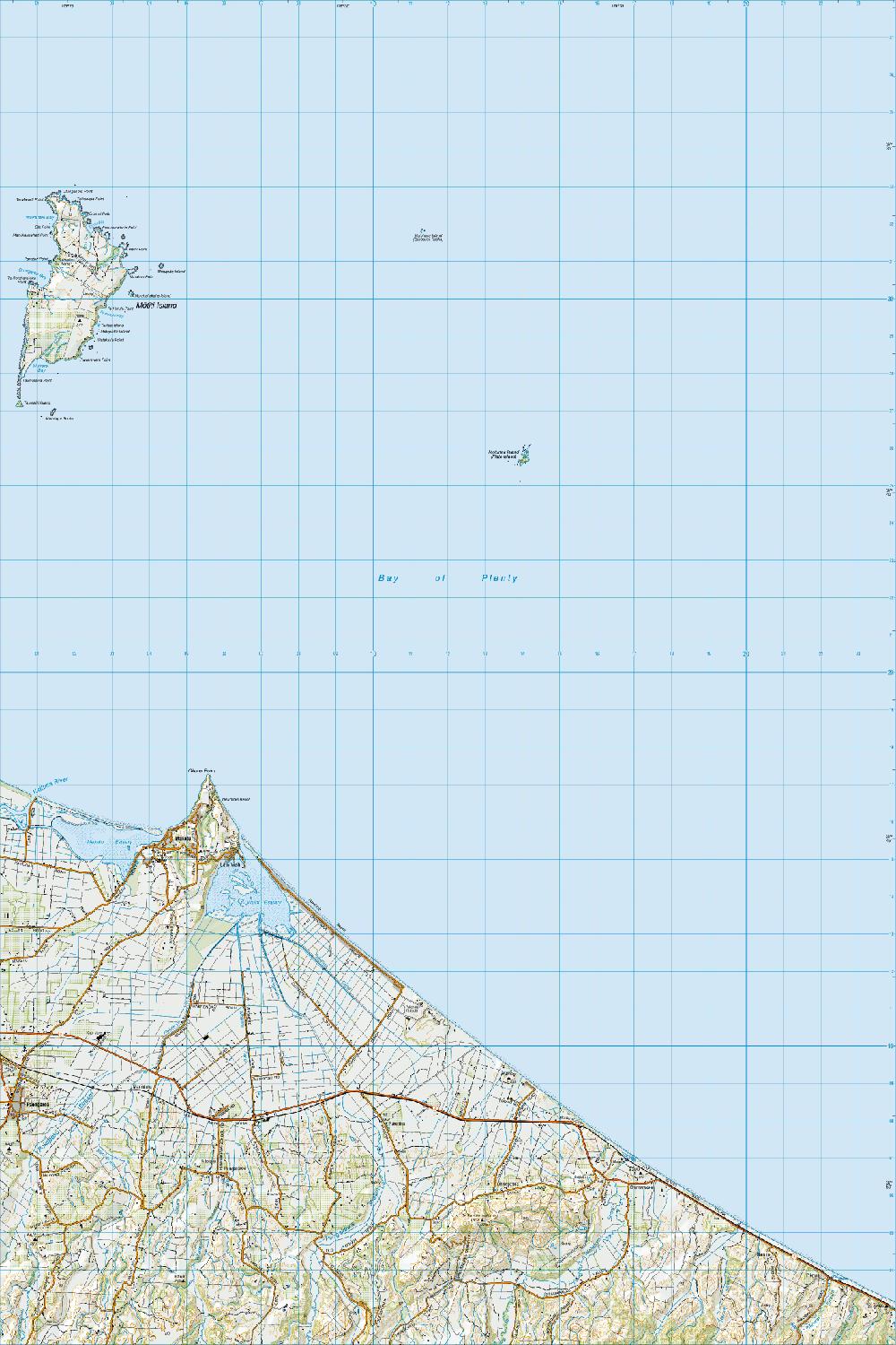 Topo map of Maketu