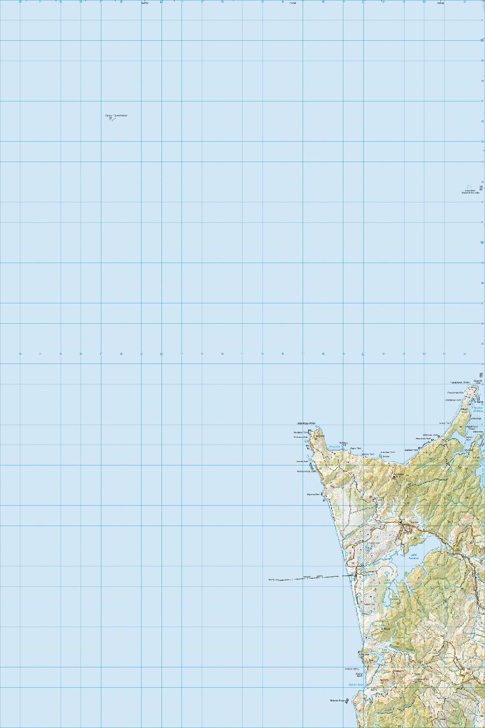 Topo map of Albatross Point