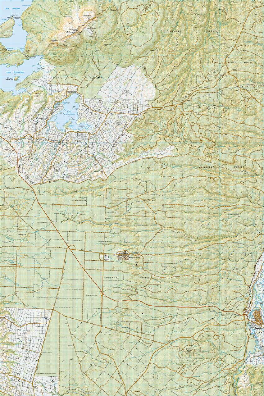 Topo map of Kaingaroa Forest
