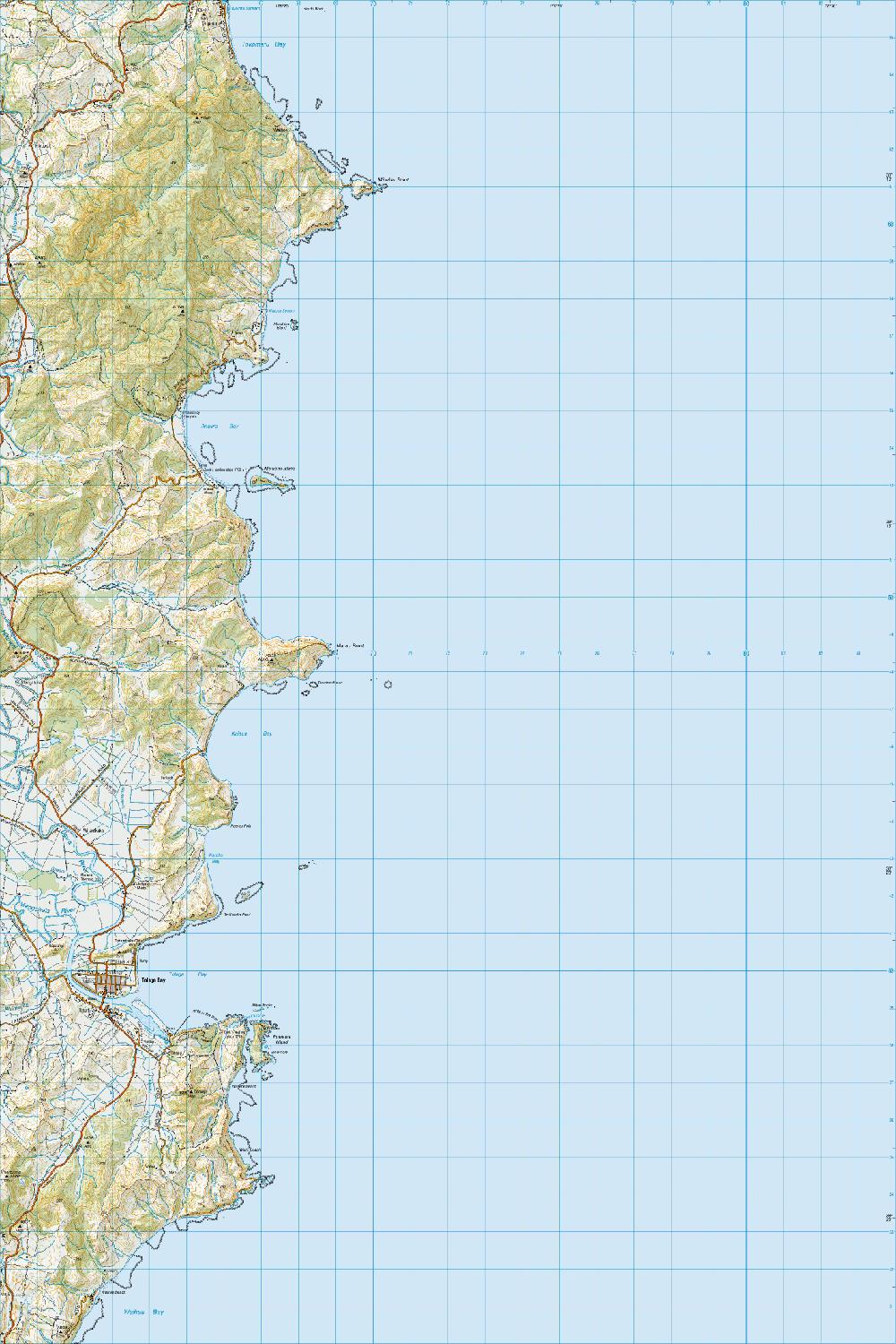 Topo map of Marau Point