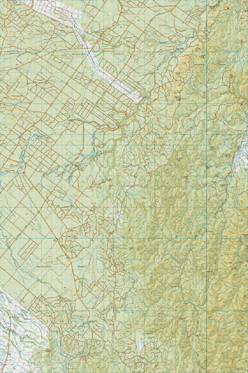 Topo map of Wairapukao