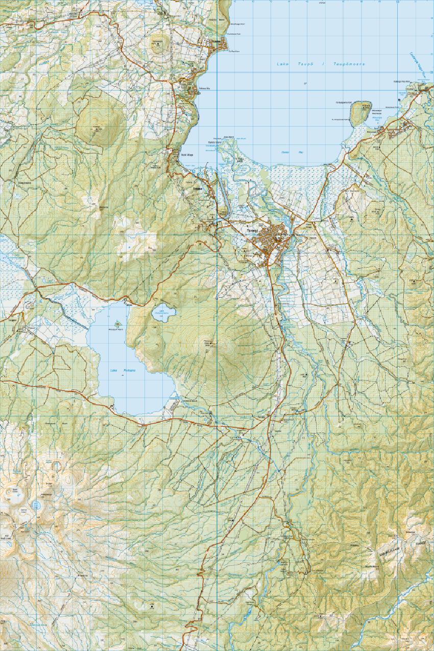 Topo map of Turangi