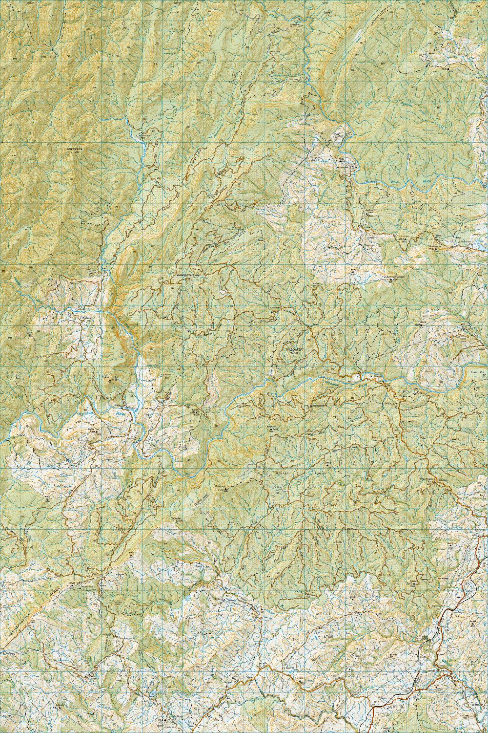 Topo map of Putorino