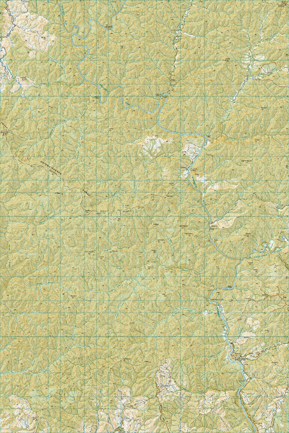 Topo map of Pipiriki