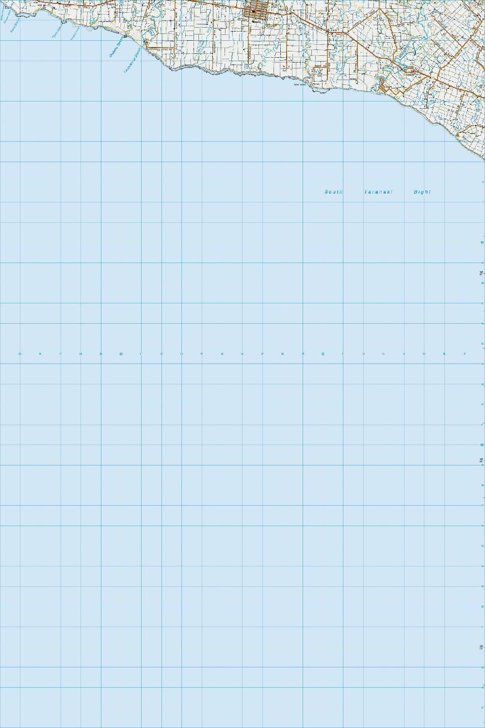 Topo map of Manaia