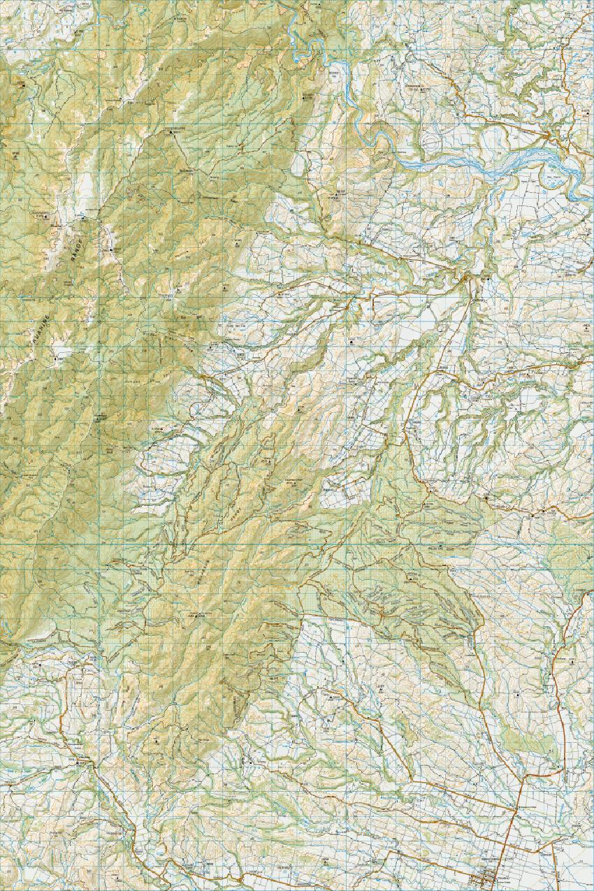 Topo map of Tikokino