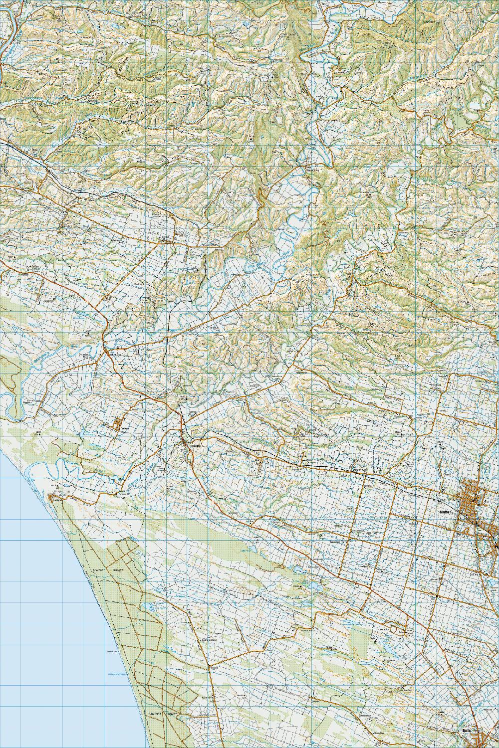 Topo map of Marton