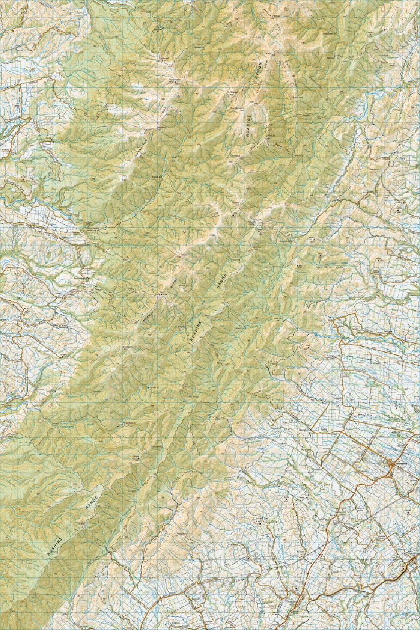 Topo map of Norsewood