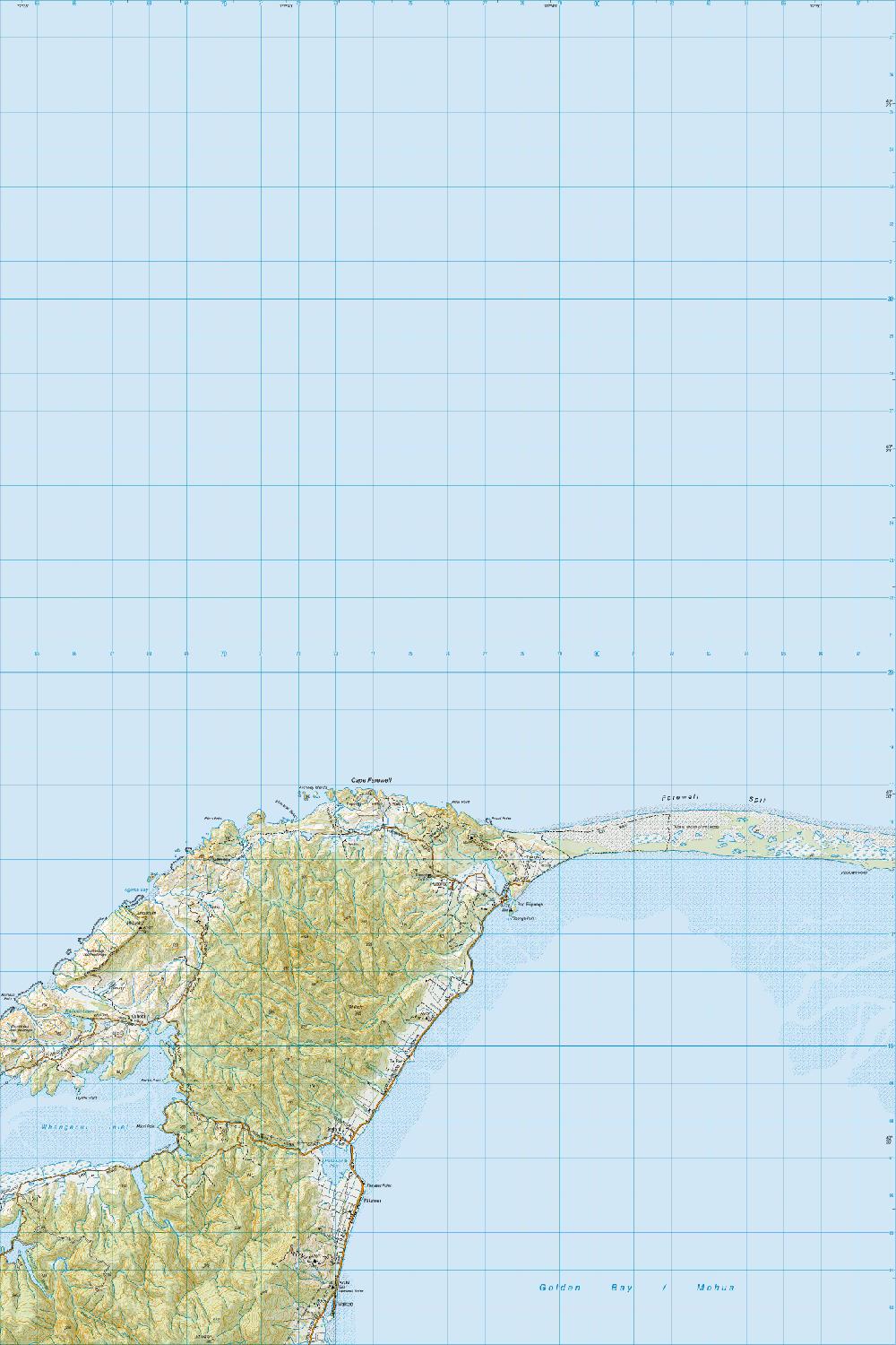 Topo map of Cape Farewell