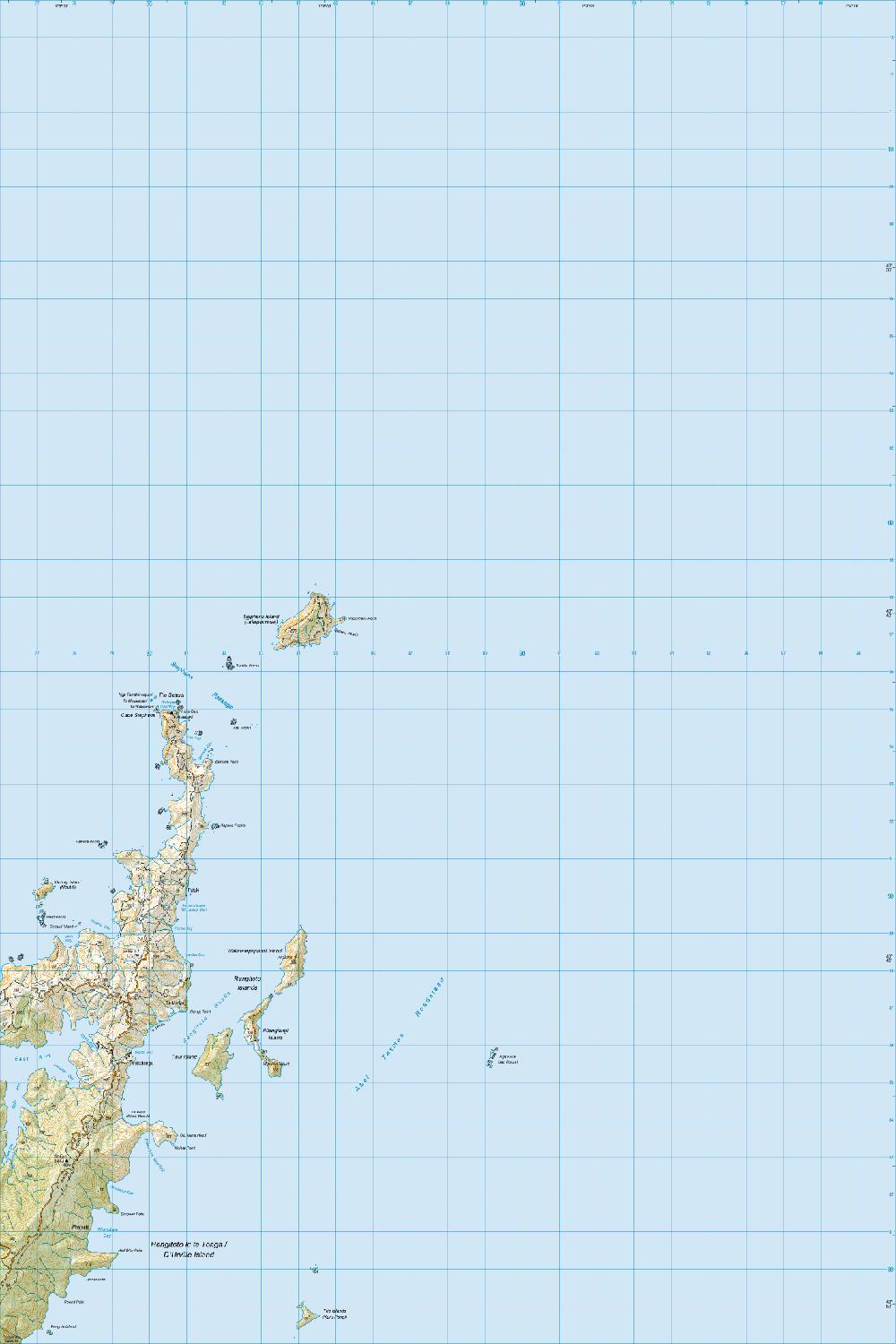 Topo map of Cape Stephens