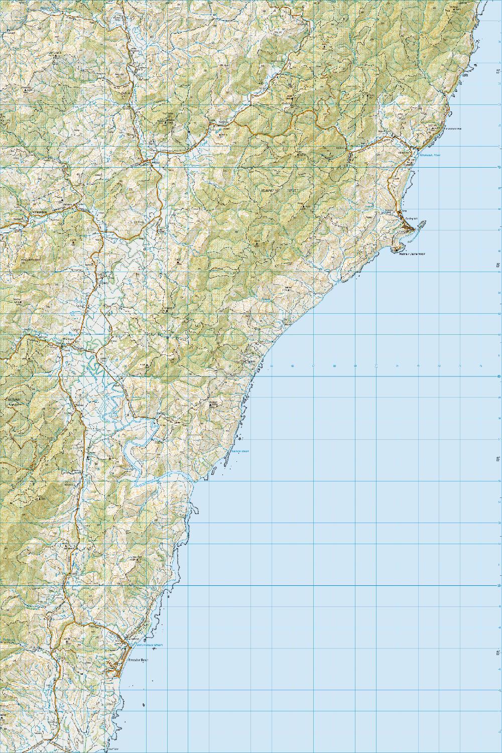 Topo map of Castlepoint
