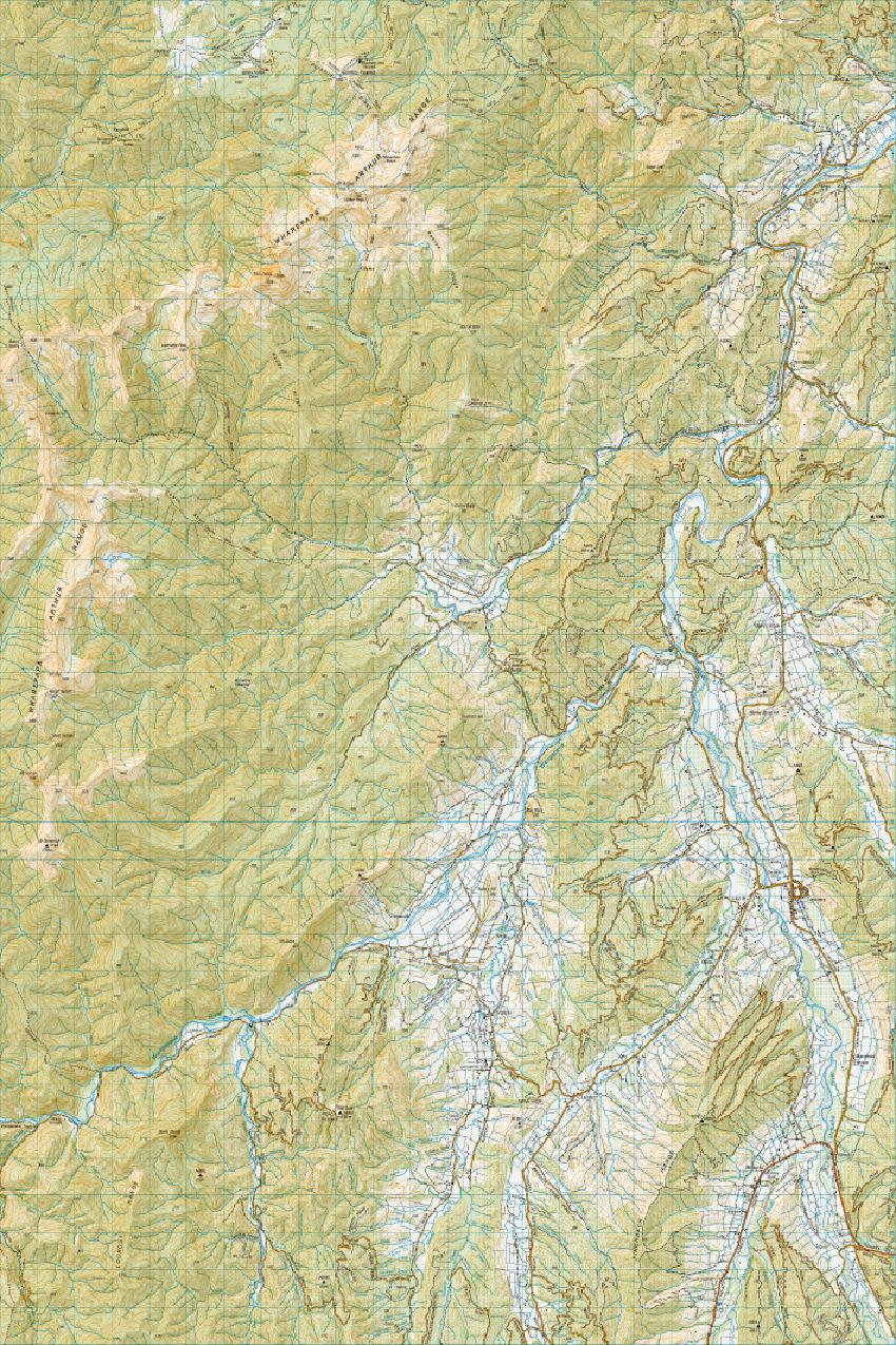 Topo map of Tapawera