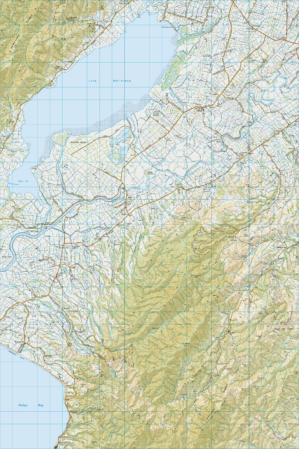 Topo map of Lake Wairarapa