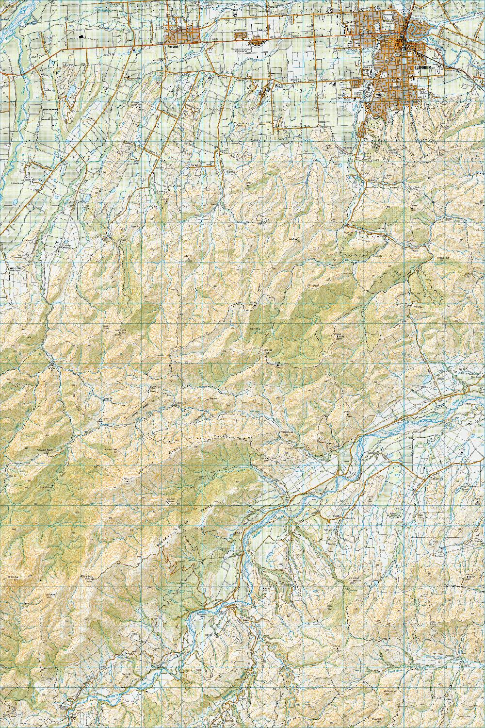Topo map of Blenheim