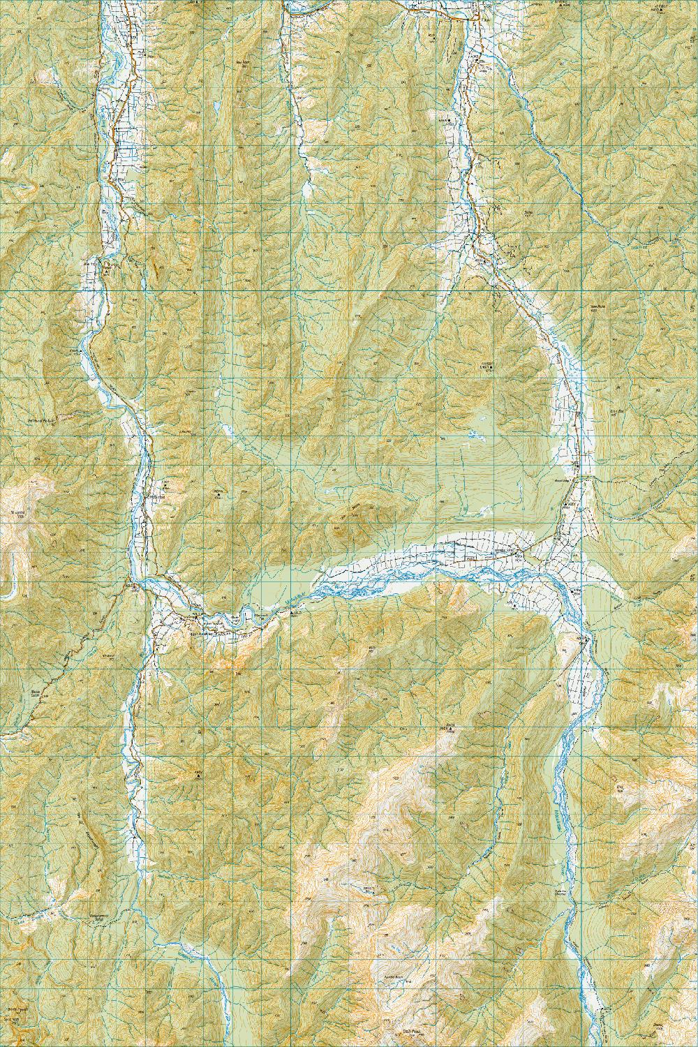 Topo map of Matakitaki