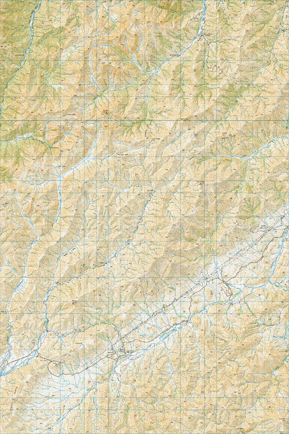 Topo map of Mount Muller