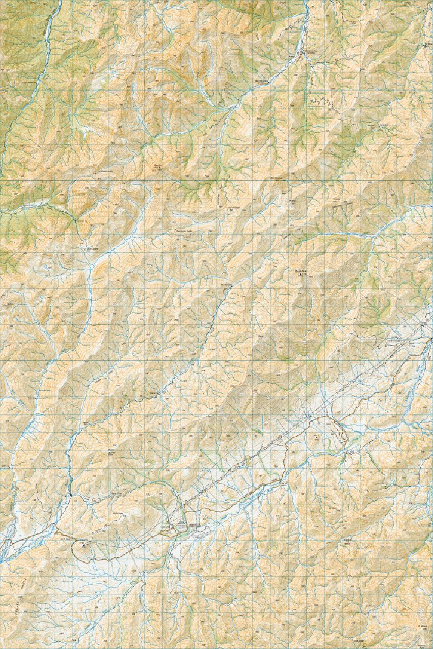 Topo map of Mount Muller