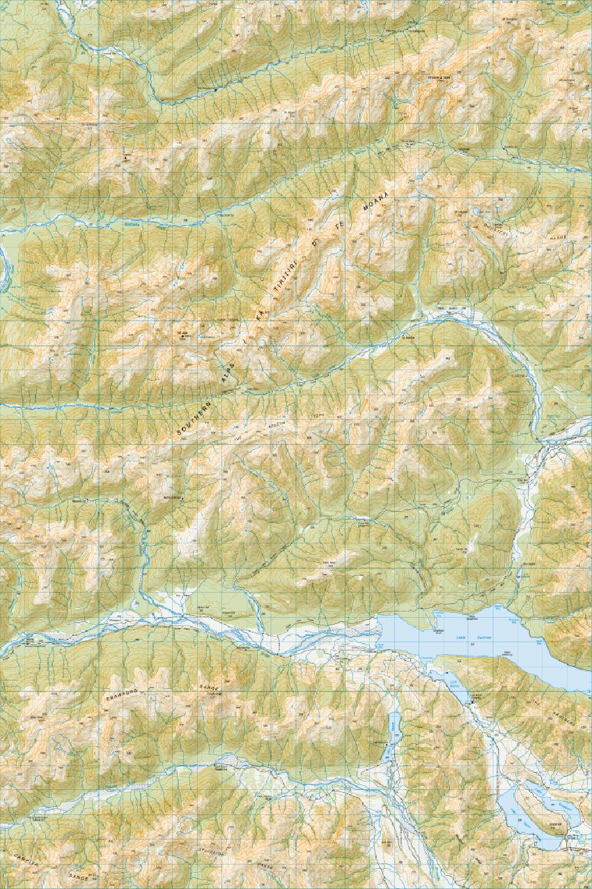 Topo map of Lake Sumner