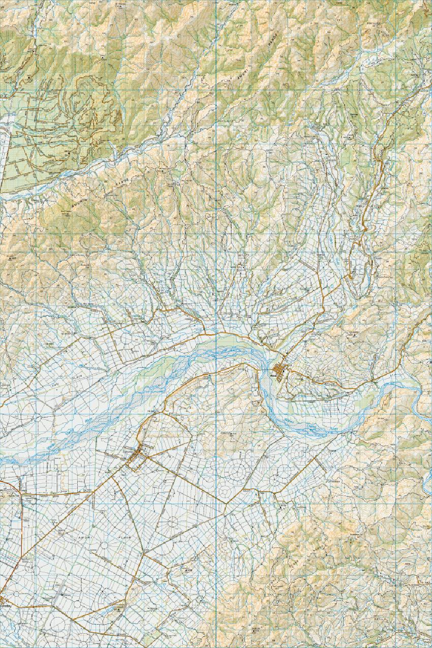 Topo map of Waiau