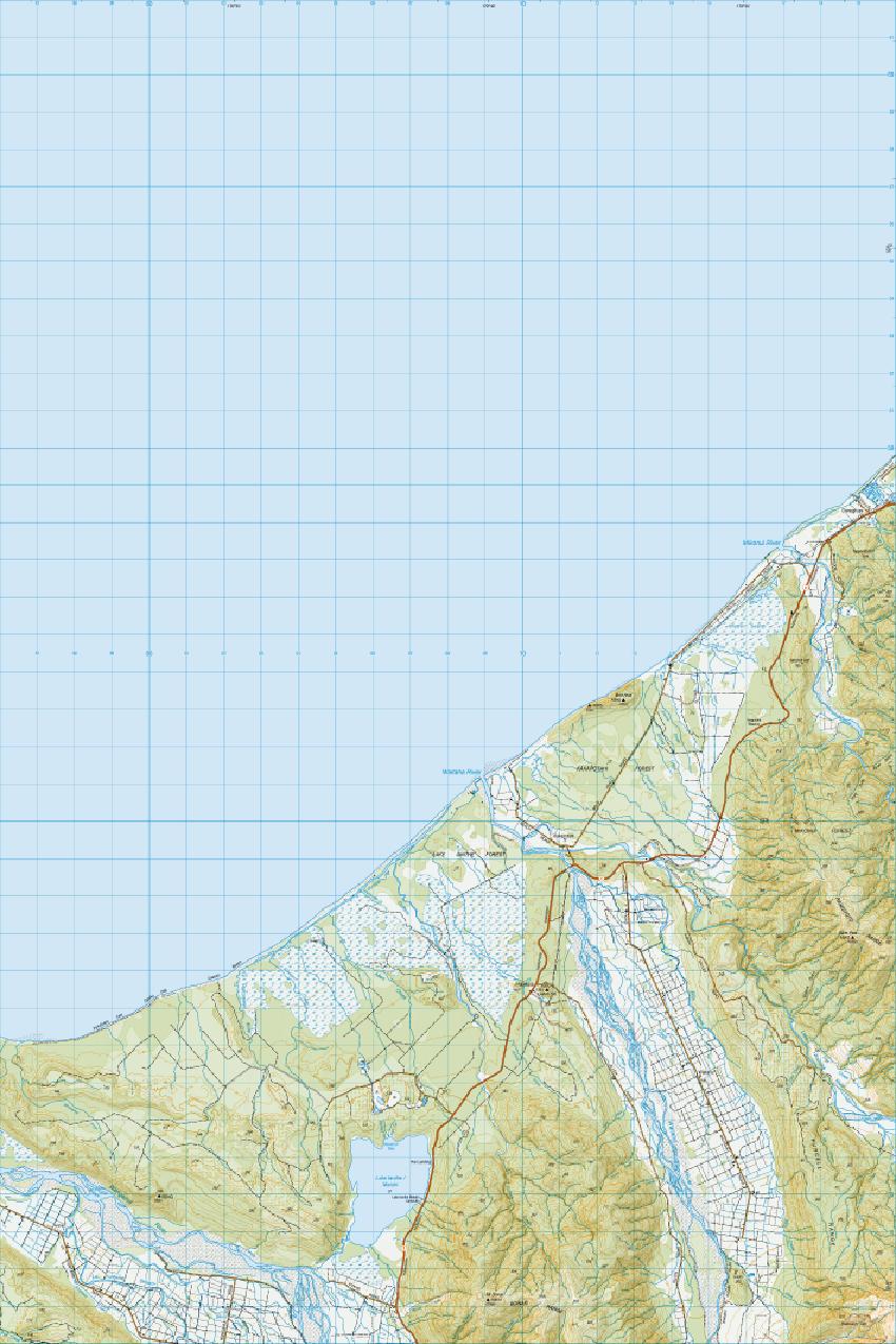 Topo map of Kakapotahi
