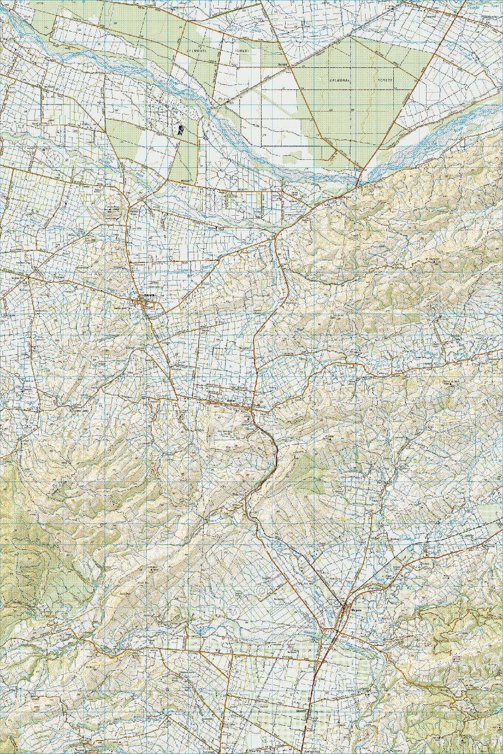 Topo map of Waipara