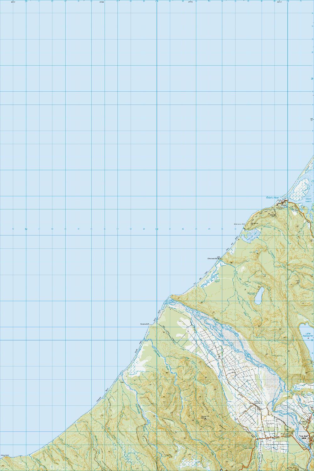 Topo map of Okarito