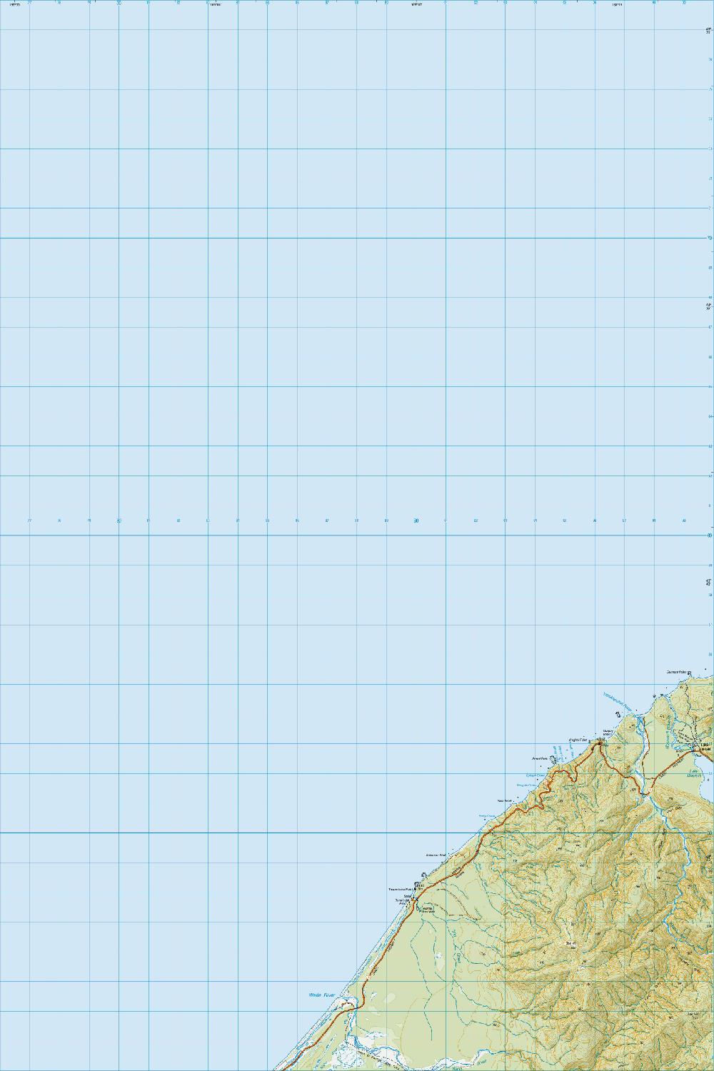 Topo map of Otumotu Point