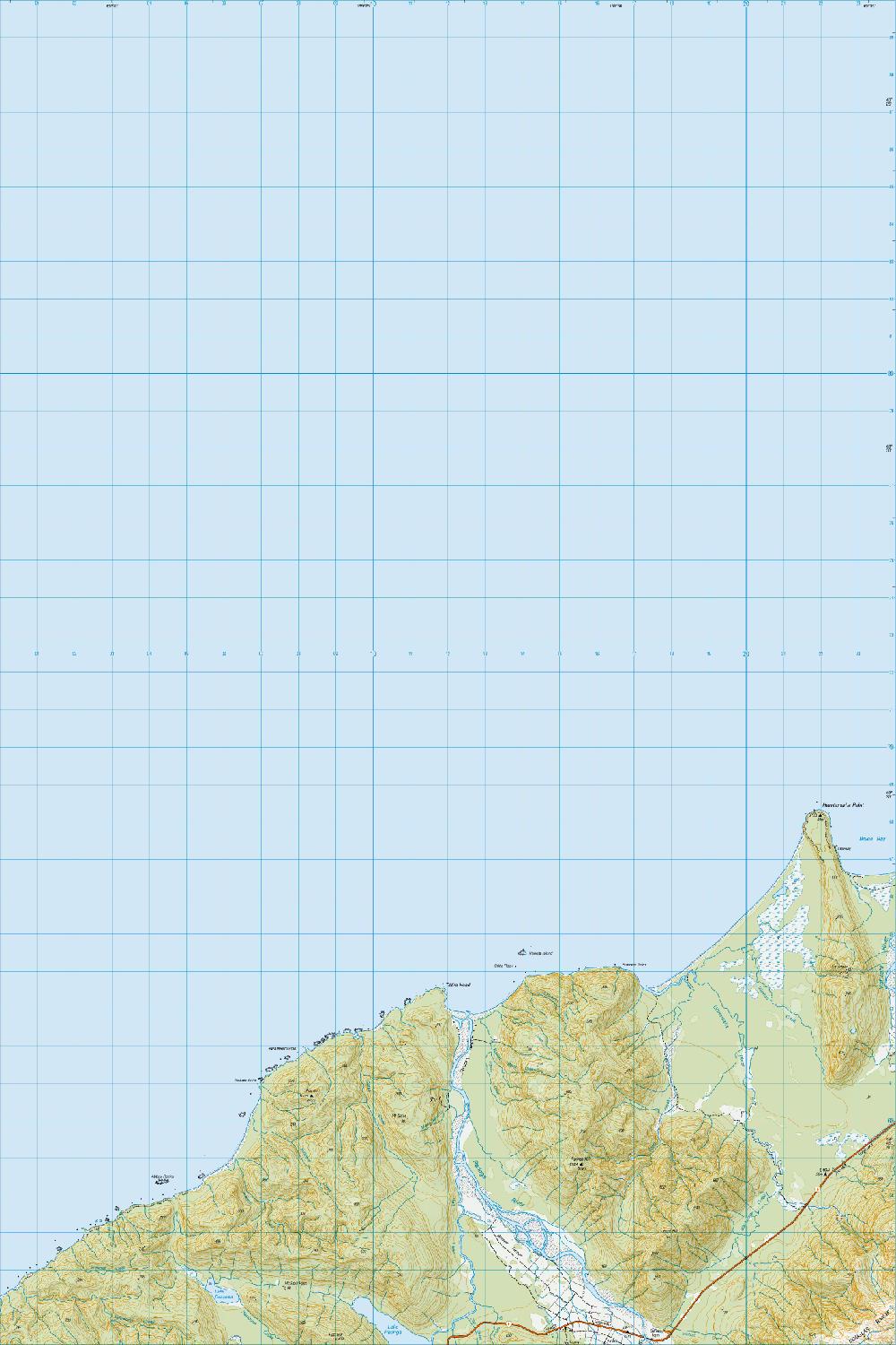 Topo map of Heretaniwha Point