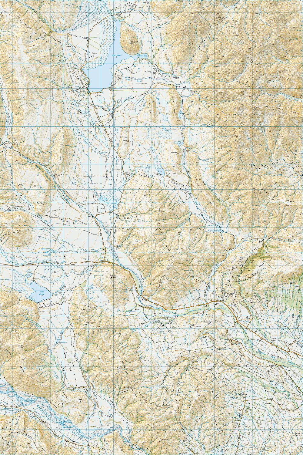 Topo50 Map BX19 Hakatere Toit Te Whenua Land Information New 