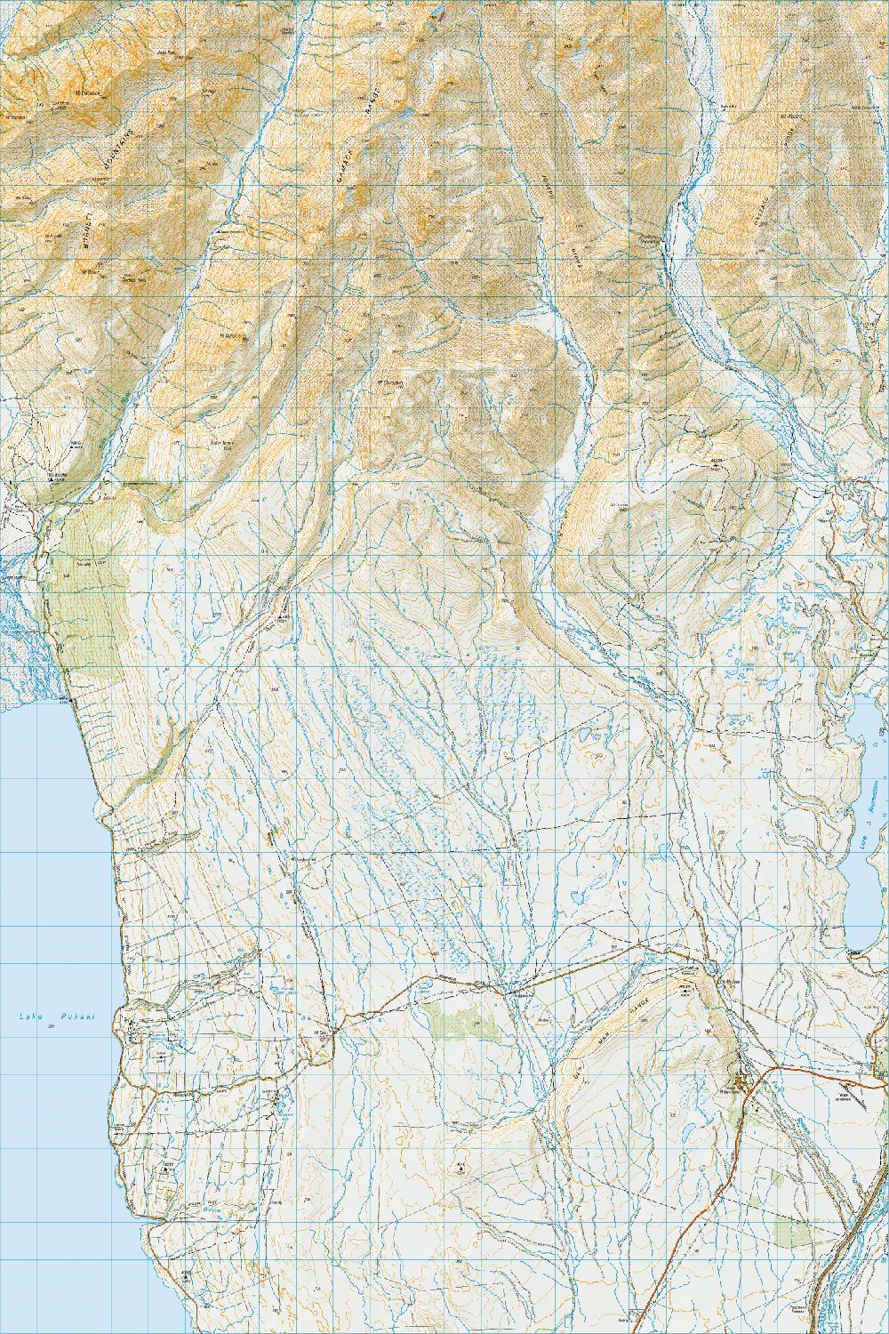 Topo map of Mount Stevenson