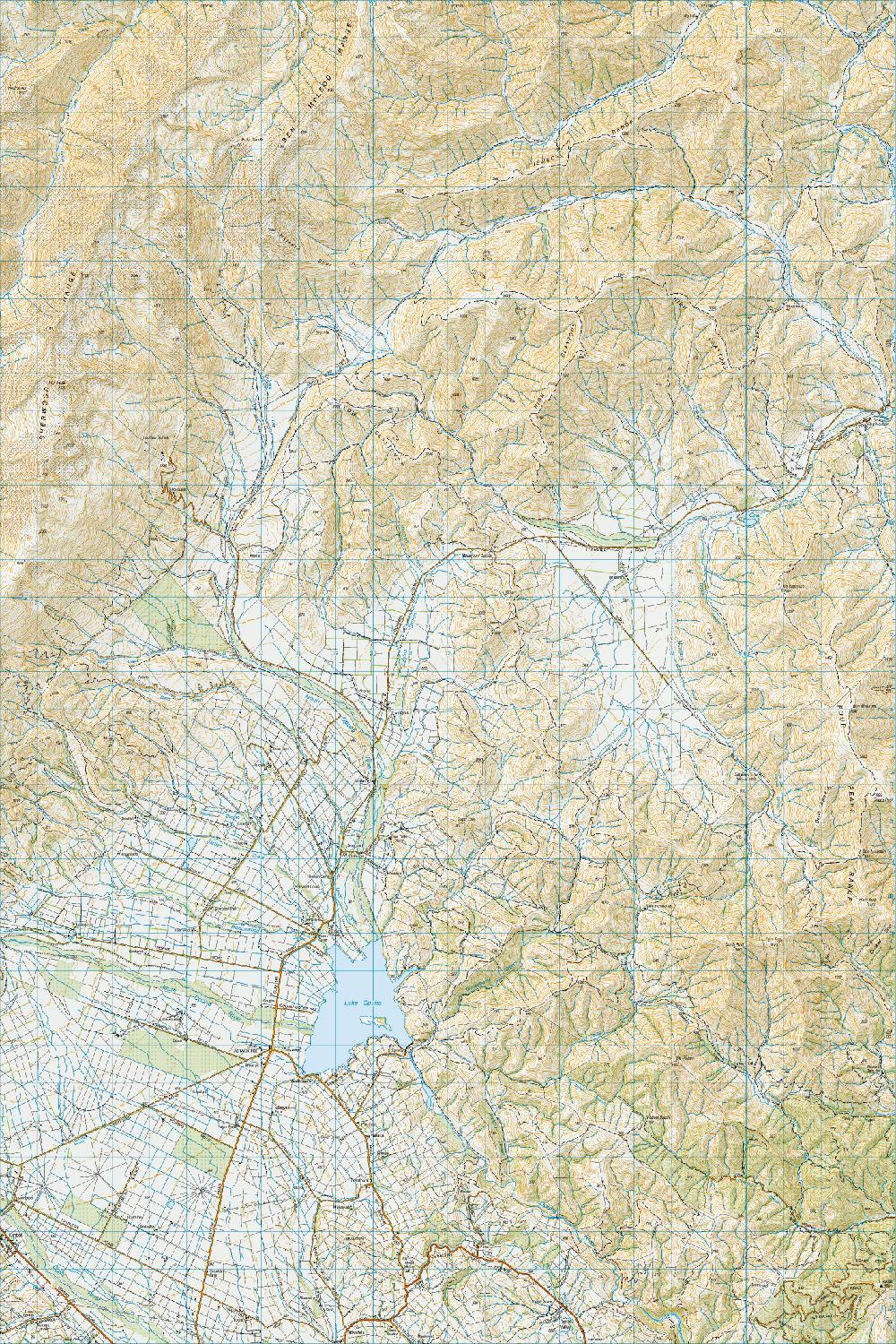 Topo map of Ashwick Flat