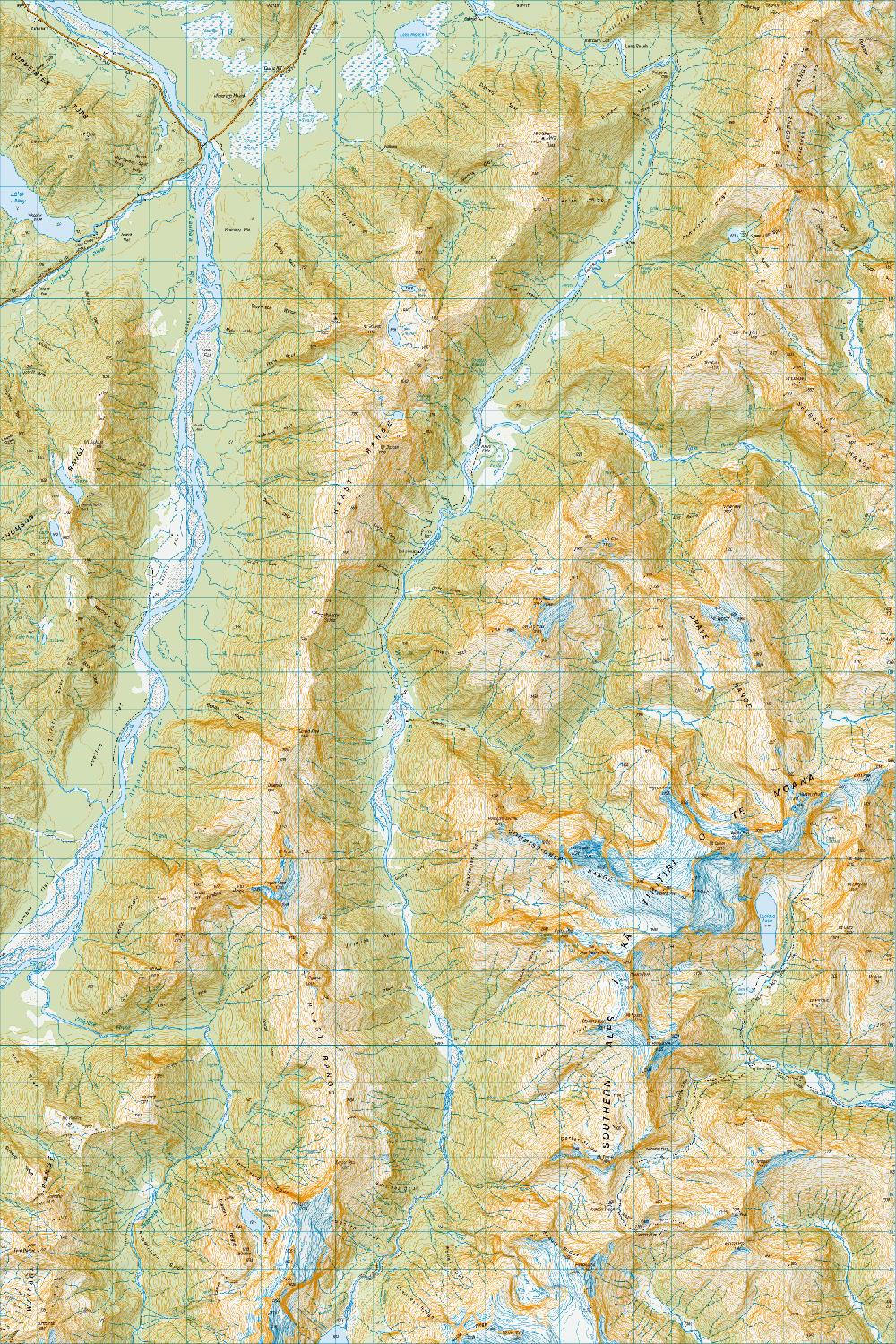 Topo map of Mount Pollux
