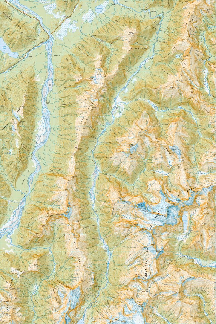 Topo map of Mount Pollux