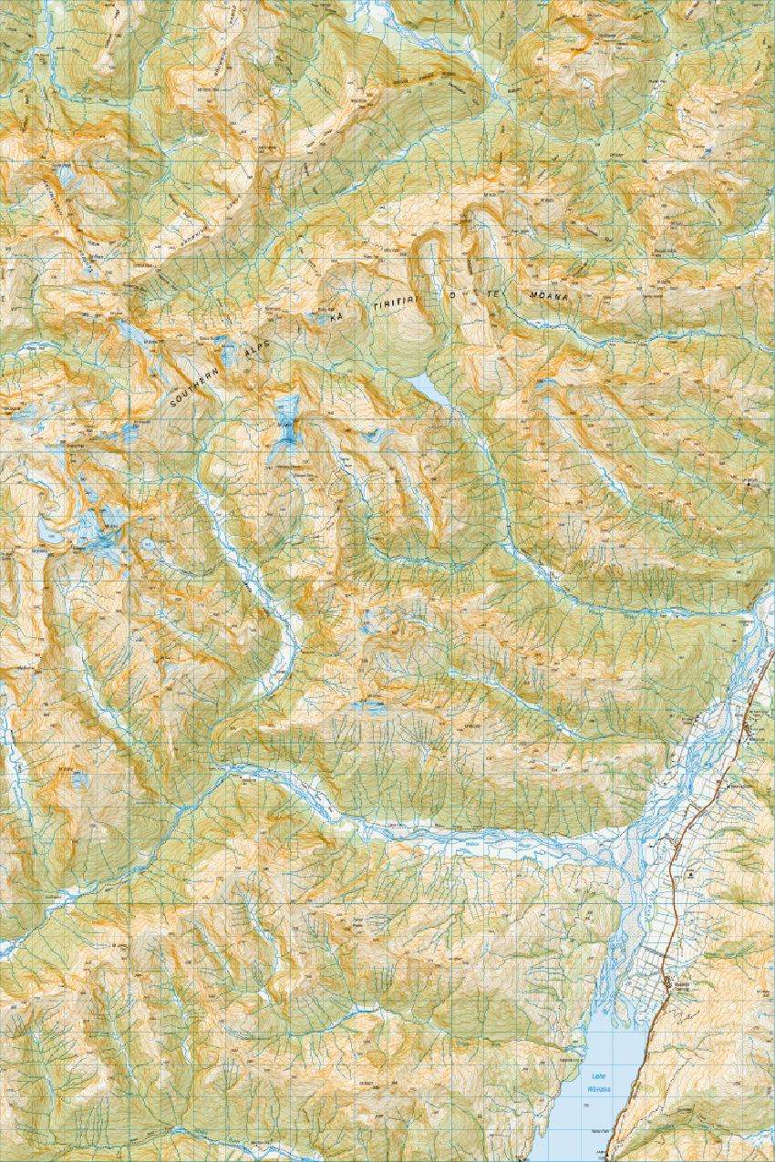 Topo map of Makarora