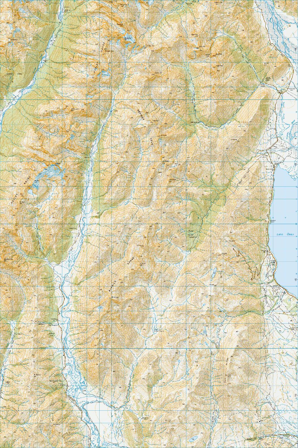 Topo map of Mount Barth