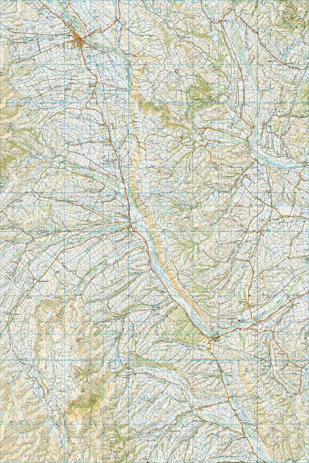 Topo map of Fairlie