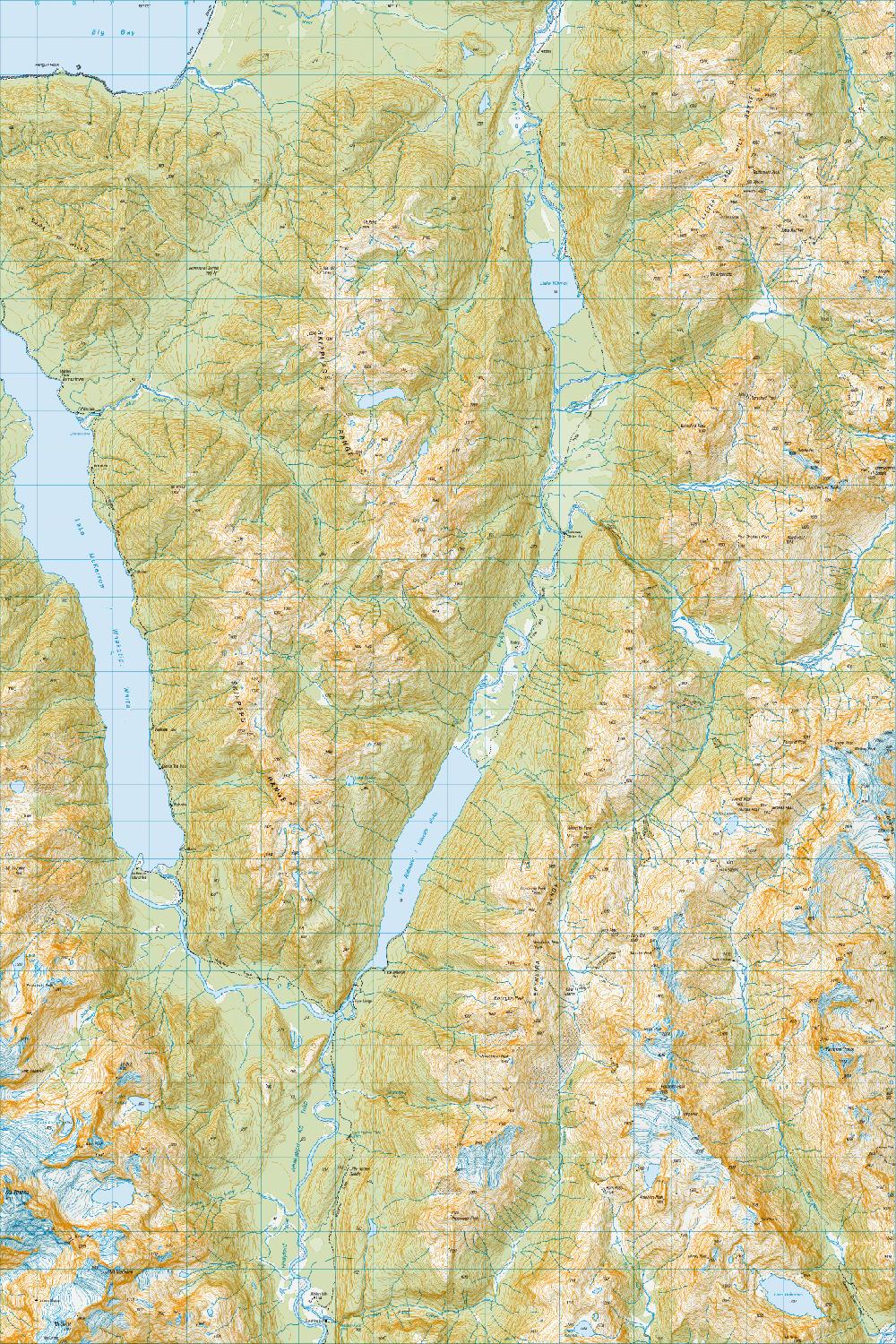 Topo map of Alabaster Pass