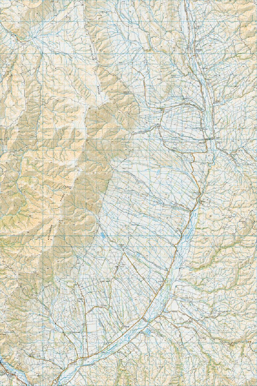 Topo map of Cattle Creek