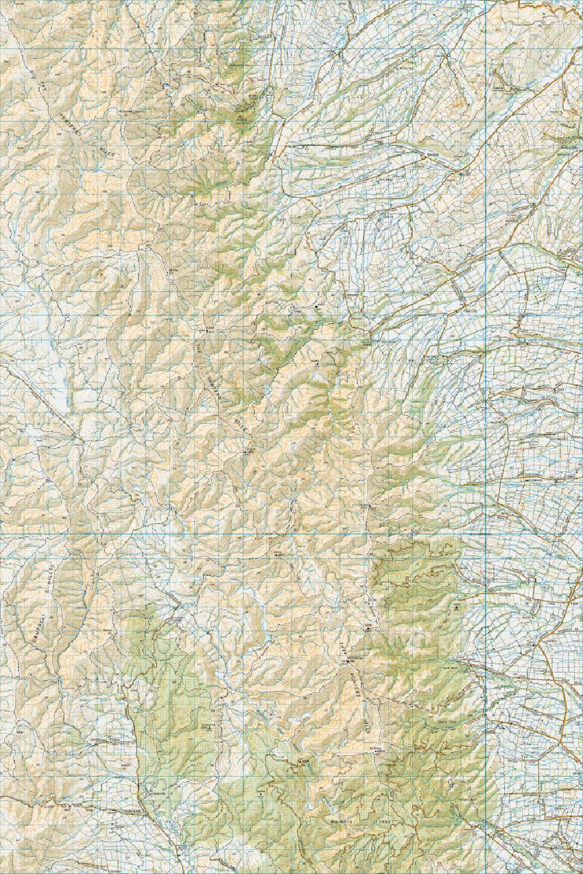 Topo map of Waituna