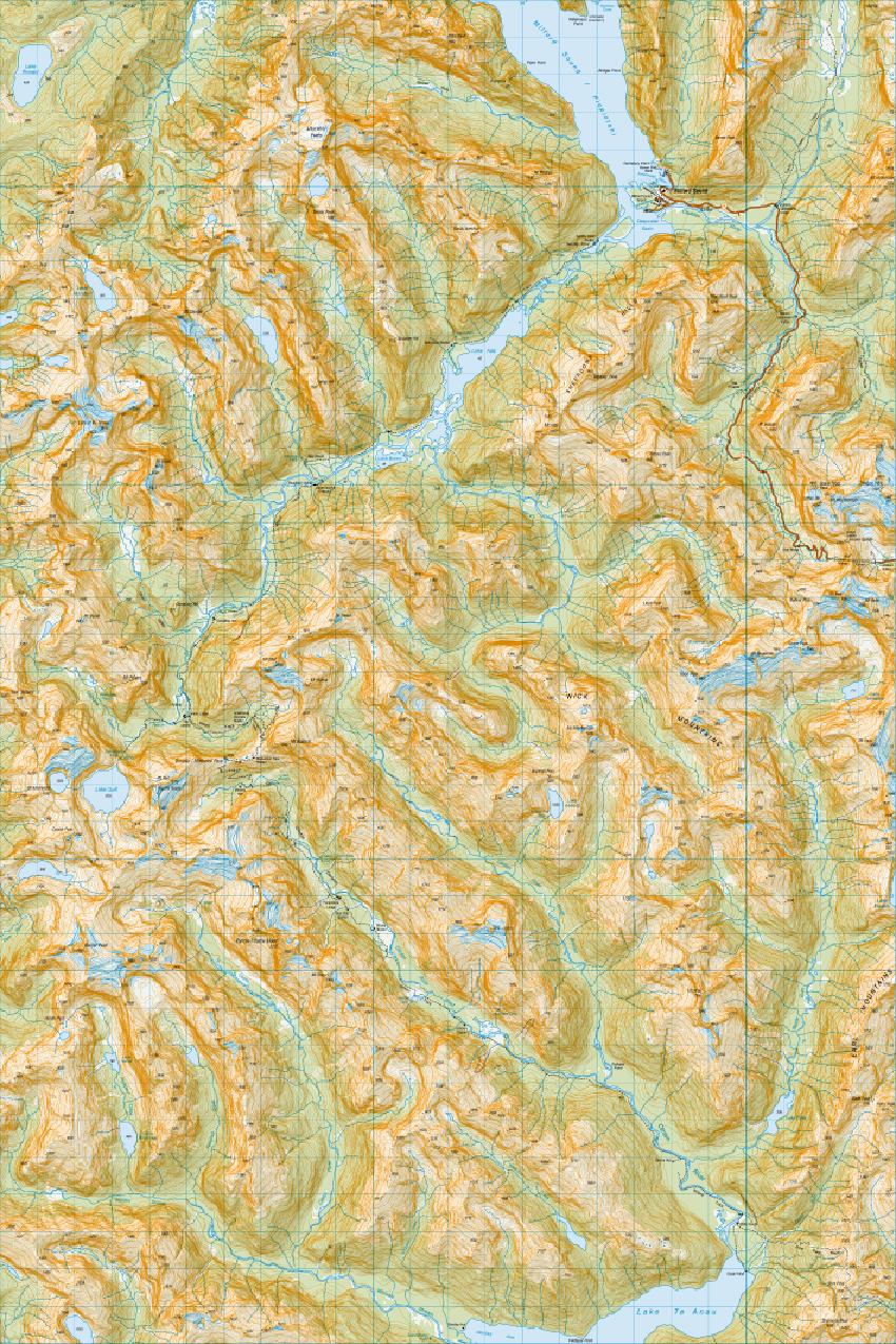 Topo map of Homer Saddle