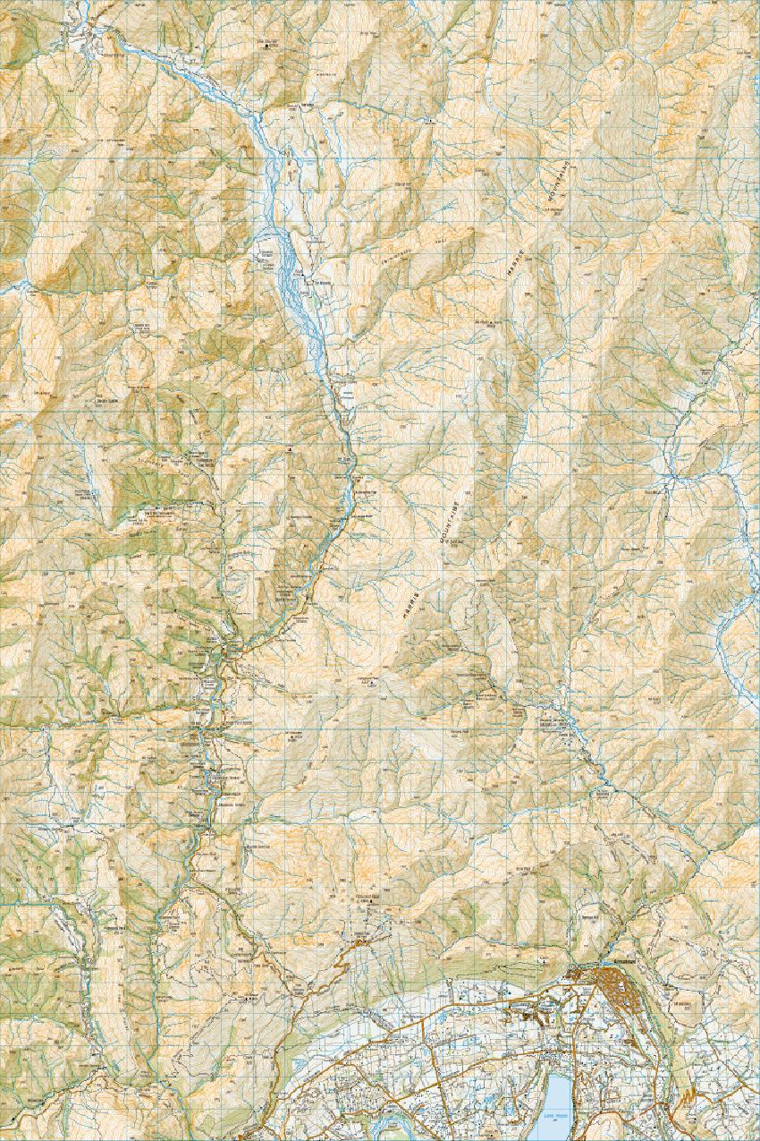Topo map of Arrowtown