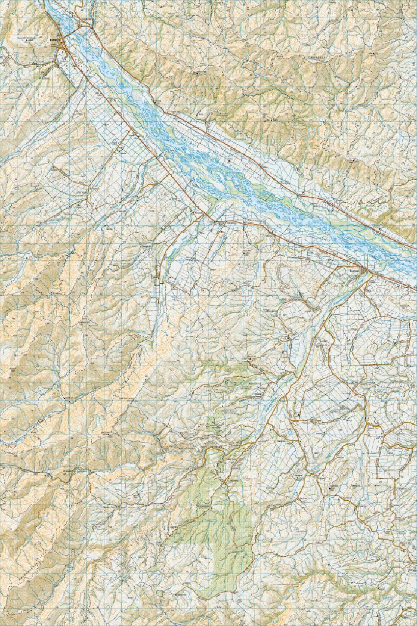 Topo map of Kurow