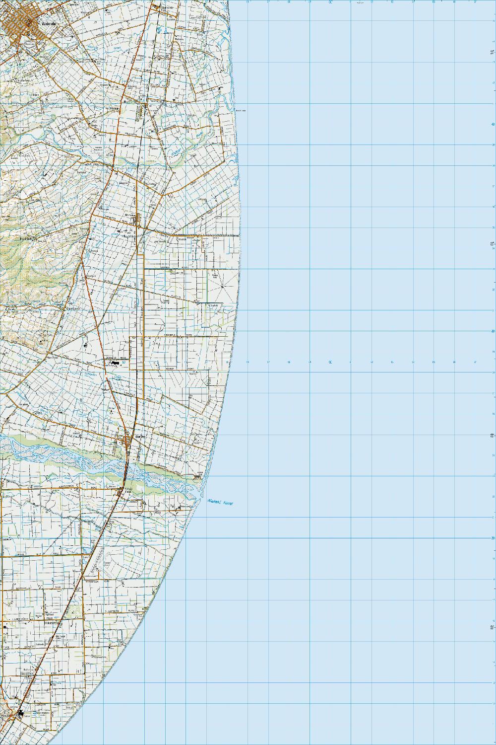 Topo map of Waimate