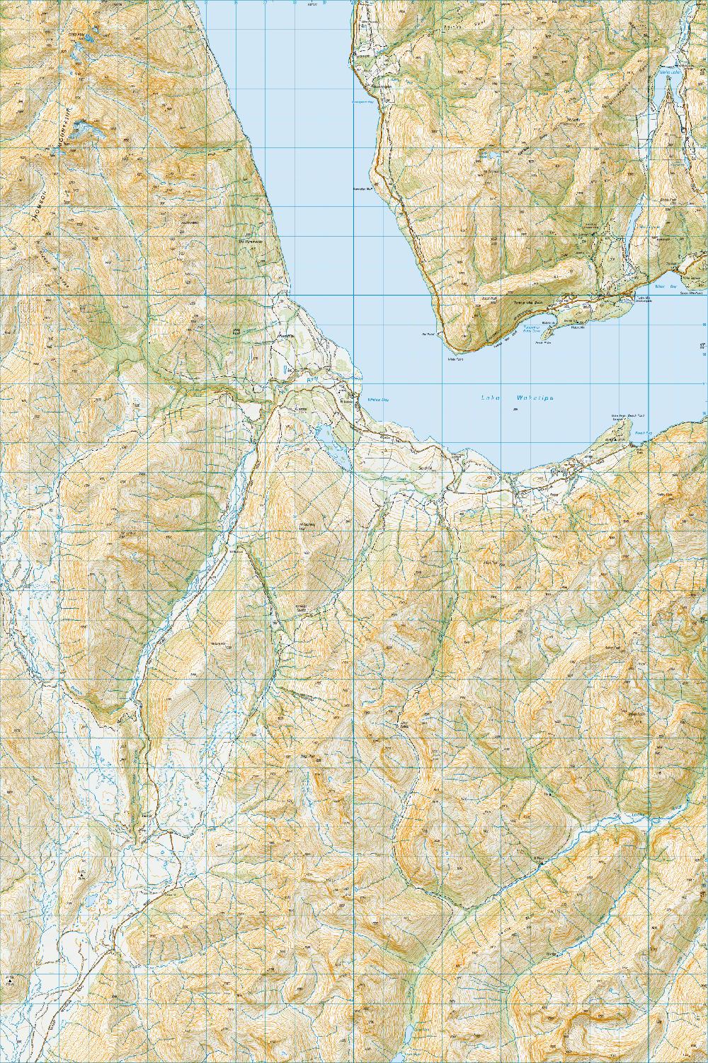 Topo map of Walter Peak