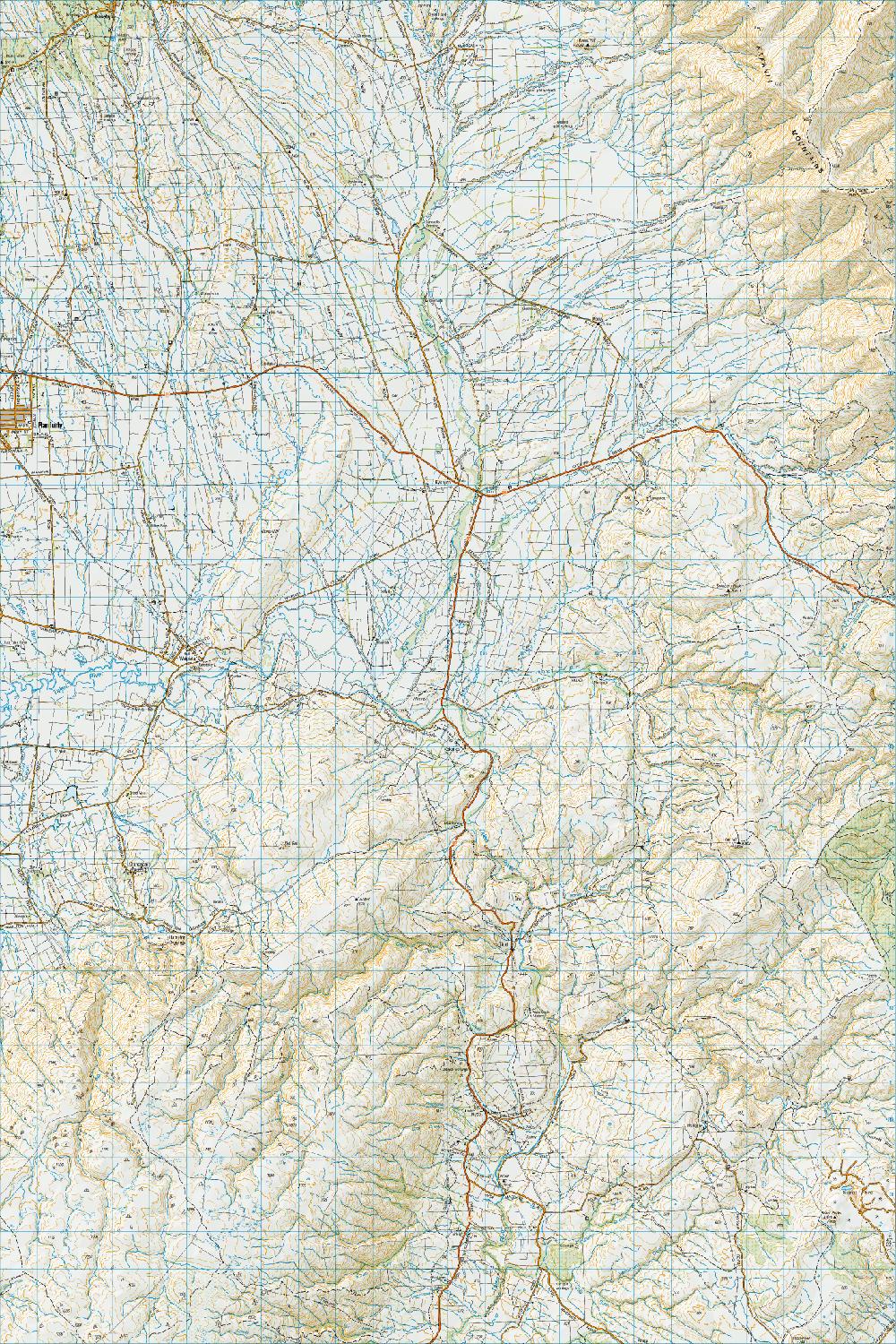 Topo map of Kyeburn