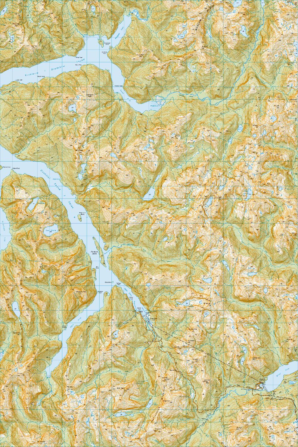 Topo map of Deep Cove